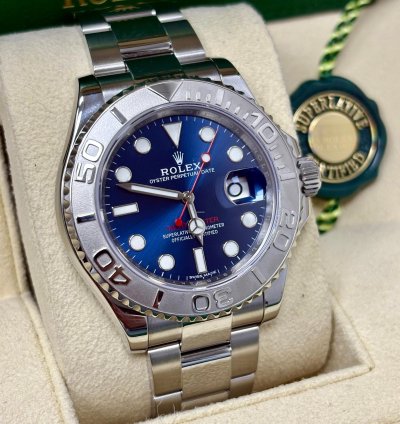 Rolex Yacht-master 40 40mm Blue Dial Platinum Bezel 116622 Box