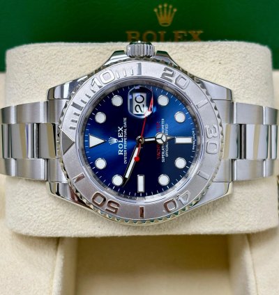 Rolex Yacht-master 40 40mm Blue Dial Platinum Bezel 116622 Box