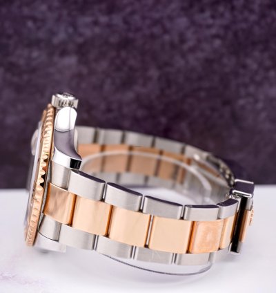 Rolex Yacht-master 40 40mm Oyster 18k Rose Gold Steel Watch Chocolate Dial 116621