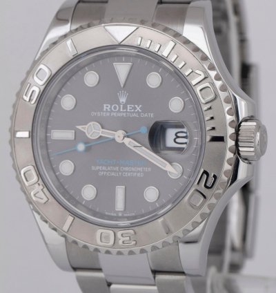 Rolex Yacht-master 40 New Papers Rolex Yacht-master 40 Rhodium Blue Platinum Steel 126622 Watch Box