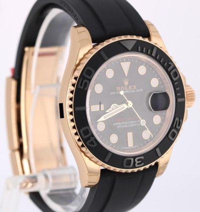 Rolex Yacht-master 40 Nos Stickered Rolex Yacht-master 18k Rose Gold Oysterflex 40mm 116655 Watch Box
