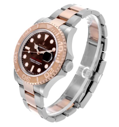 Rolex Yacht-master 40 Rose Gold Steel Brown Dial Mens Watch 116621