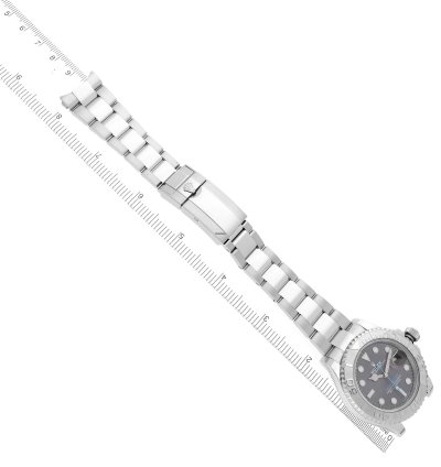 Rolex Yacht-master 40 Steel Platinum Bezel Rhodium Dial Mens Watch 126622 Box Card