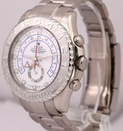 Rolex Yacht-master Ii Mint Rolex Yacht-master Ii 116689 18k White Gold 44mm Regatta Oyster Watch Box