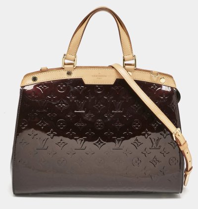 Louis Vuitton Amarante Monogram Vernis Brea Gm Bag