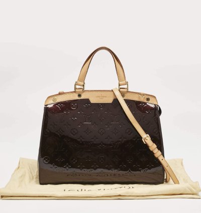 Louis Vuitton Amarante Monogram Vernis Brea Gm Bag