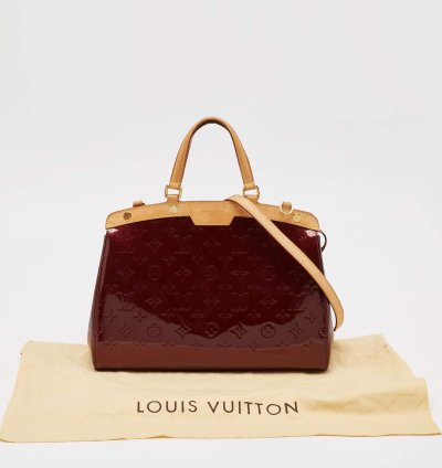 Louis Vuitton Amarante Monogram Vernis Brea Mm Bag