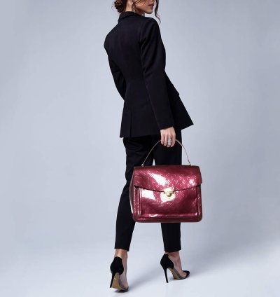Louis Vuitton Amarante Monogram Vernis Mirada Bag