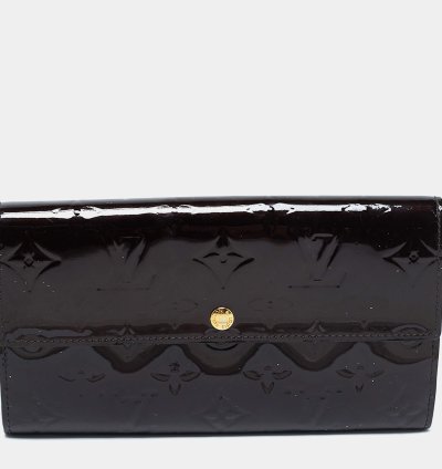 Louis Vuitton Amarante Monogram Vernis Sarah Wallet