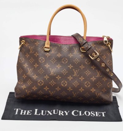 Louis Vuitton Amethyste Monogram Canvas Pallas Mm Bag