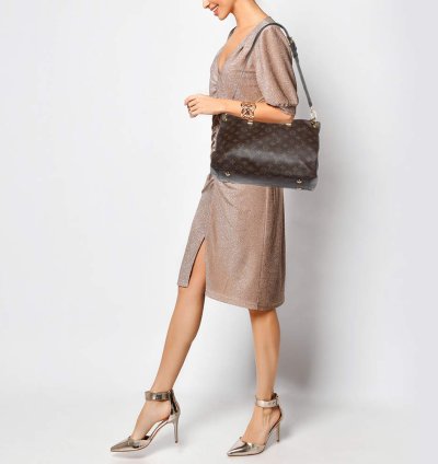 Louis Vuitton Amethyste Monogram Canvas Pallas Mm Bag