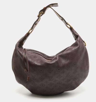 Louis Vuitton Aubergine Monogram Mahina Leather Onatah Gm Bag