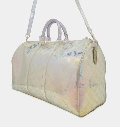Louis Vuitton Aurora Monogram Prism Keepall Bandouliere 50 Handbag