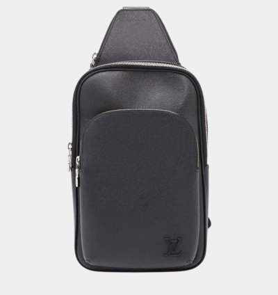 Louis Vuitton Avenue Sling Bag Noir Taiga Leather