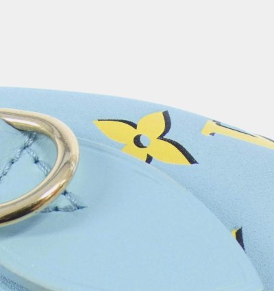 Louis Vuitton Baby Blue Leather Speedy Bandouliere Boston Bag