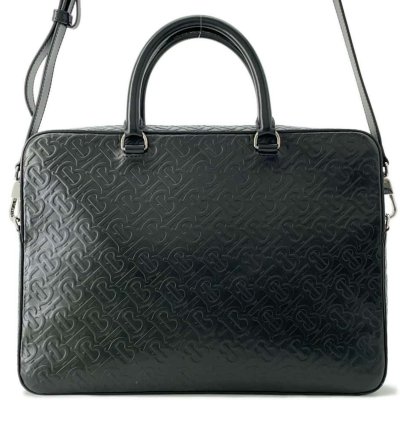 Burberry Bag Tb Monogram Leather 8014391 Burberry 2way Shoulder Black