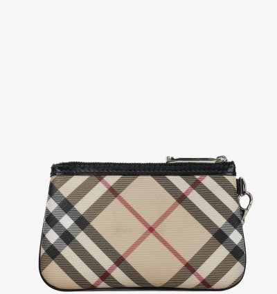 Burberry Basic Nova Check Flat Pouch Wristlet