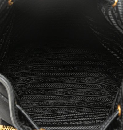 Black Canapa Logo Duet Bucket Bag
