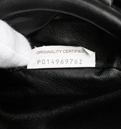 Black Lambskin Belt Chain Pouch