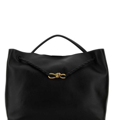 Black Leather Big Andiamo Handbag