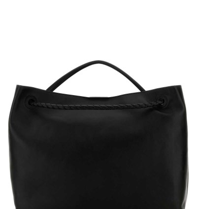 Black Leather Big Andiamo Handbag