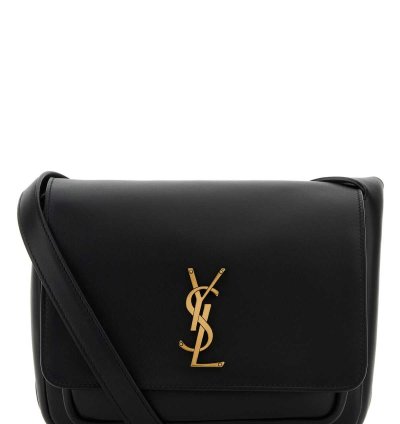 Black Leather Niki Crossbody Bag