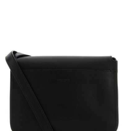 Black Leather Niki Crossbody Bag