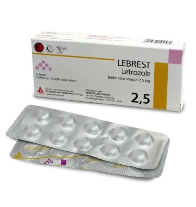 Lebrest Letrozole 25 Mg - 10 Box - Hormonal Therapy For Breast Cancer In Postmenopausal Women Ship By Dhl Express