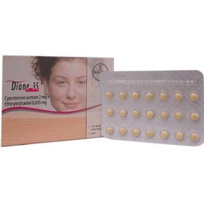 Diane-35 - 10 Box - Oral Contraceptive Treatment For Hirsutism Acne In Women Ship From Dhl Express