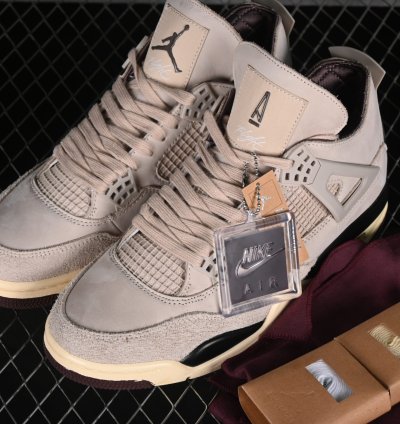 A Ma Maniere X Aj 4 Retro Fossil Stone