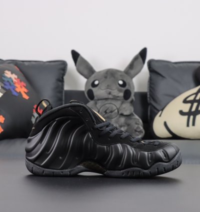 Nike Foamposlie Pro Black Metallic Gold 624041-009
