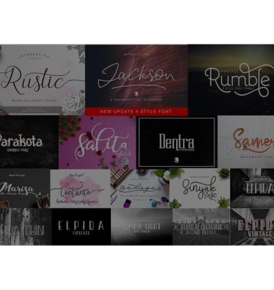52 Newest Premium Font Bundle