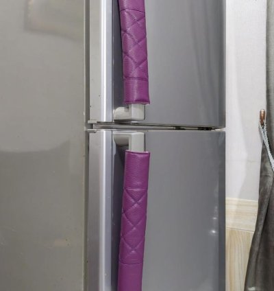 Waterproof Refrigerator Handle Cover Synthetic Leather Material