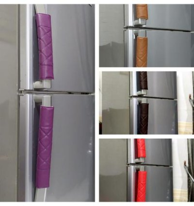 Waterproof Refrigerator Handle Cover Synthetic Leather Material