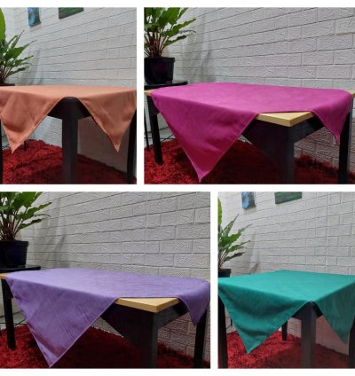 Plain Suede Square Guest Tablecloth Square Table Cover
