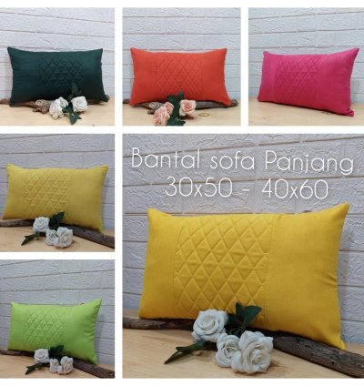 Suede Long Sofa Cushion Cover
