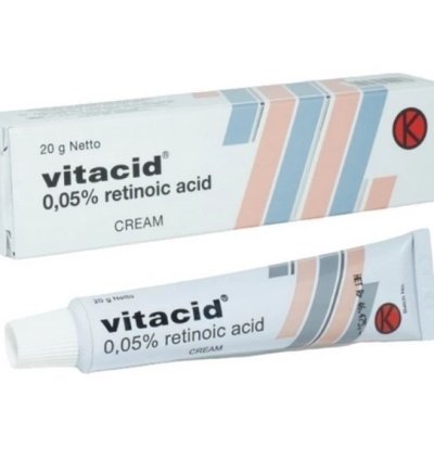 Vitacid Tretinoin 005 Cream For Acne Vulgaris And Photoaging