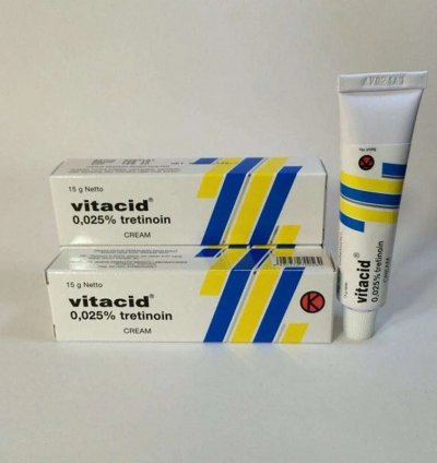 Vitacid Tretinoin 0025 Cream For Acne Vulgaris And Photoaging