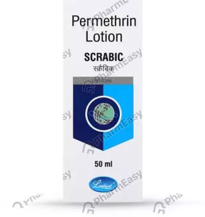 Scrabic Permethrin Lotion 5 Ww For Anti Scabies 50 Ml