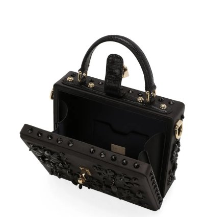 Dolce Gabbana Dolce Box Gemstone Detail Tote Bag