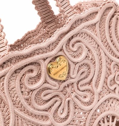 Dolce Gabbana Small Beatrice Cordonetto-lace Tote Bag