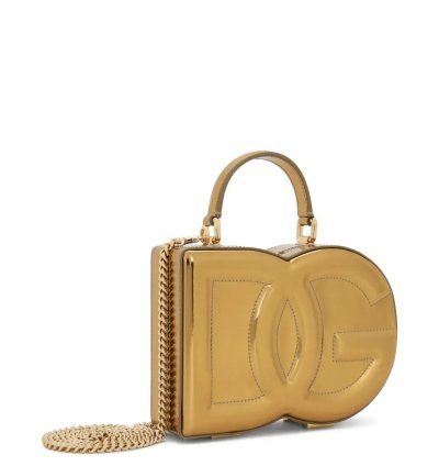 Dolce Gabbana Dg Embossed Metallic Effect Bag