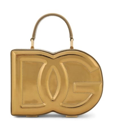Dolce Gabbana Dg Embossed Metallic Effect Bag