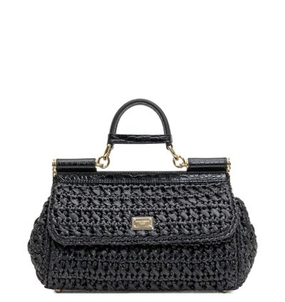 Dolce Gabbana Logo Plaque Tote Bag