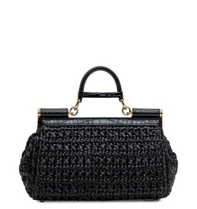 Dolce Gabbana Logo Plaque Tote Bag