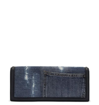 Dolce Gabbana Devotion Patchwork Denim Shoulder Bag