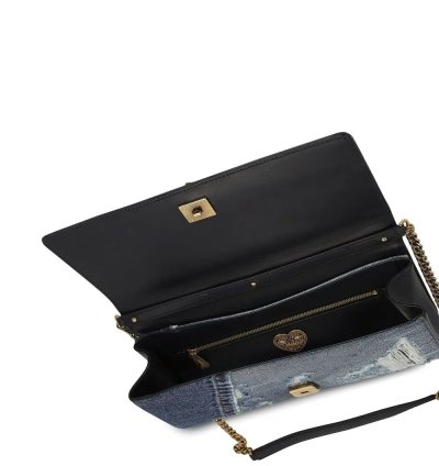 Dolce Gabbana Devotion Patchwork Denim Shoulder Bag