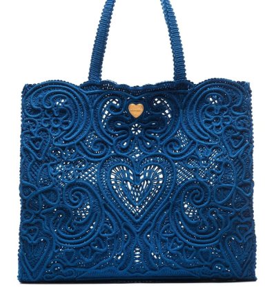 Dolce Gabbana Large Beatrice Cordonetto Lace Tote Bag