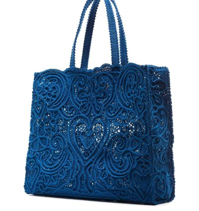 Dolce Gabbana Large Beatrice Cordonetto Lace Tote Bag