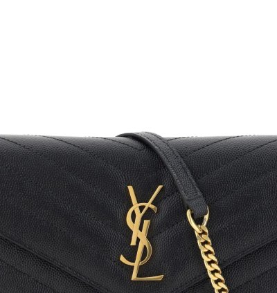 Saint Laurent Logo Plaque Crossbody Bag